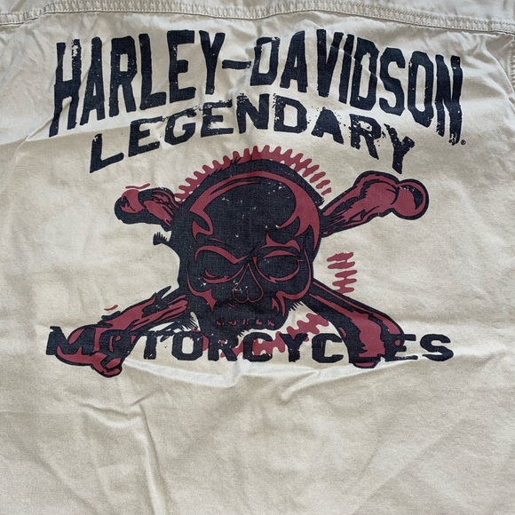 Harley Davidson sleeveless work shirt - Picture 5 of 5